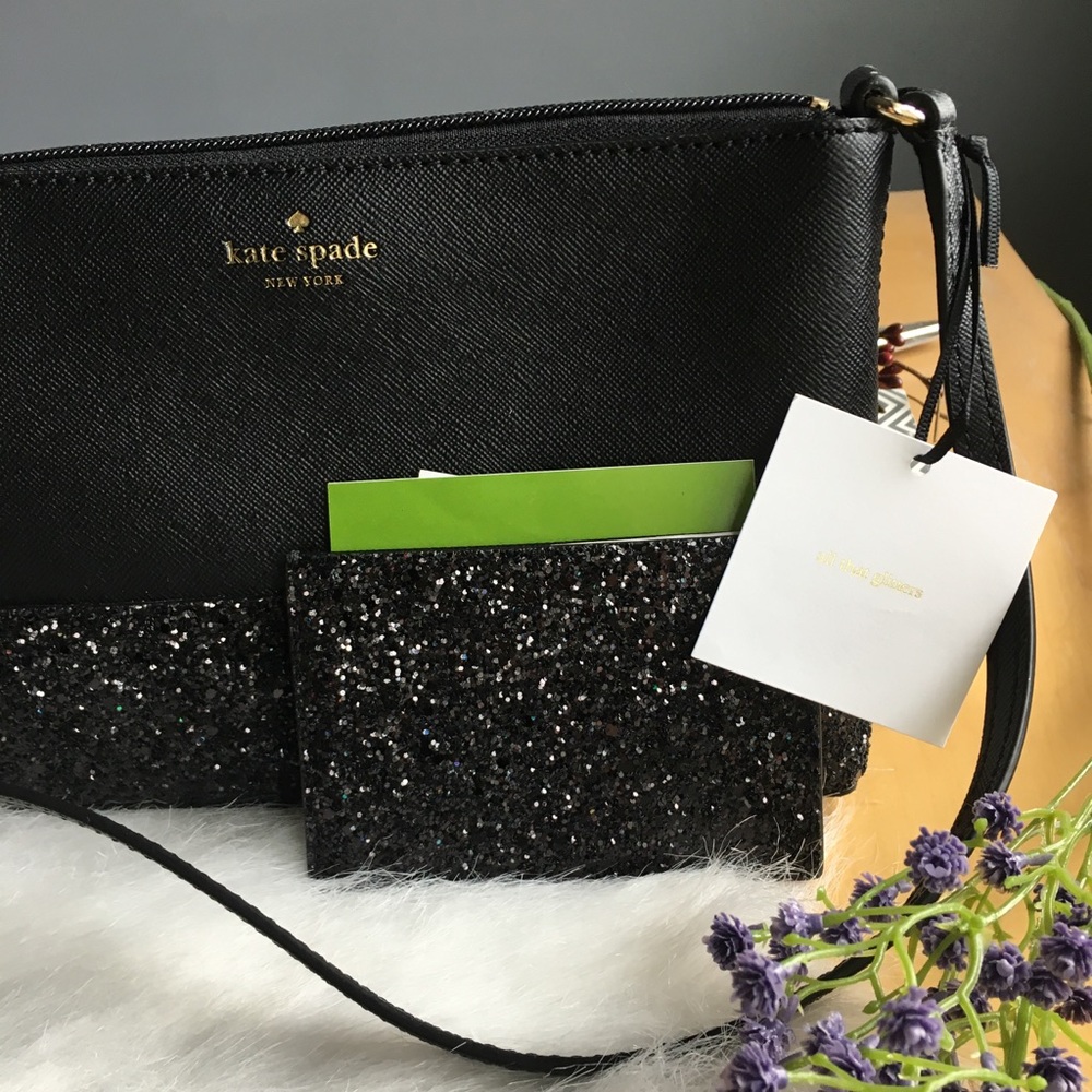PRICE ⬇️ Kate Spade Black Greta Court Glitter Set - Picture 2 of 7